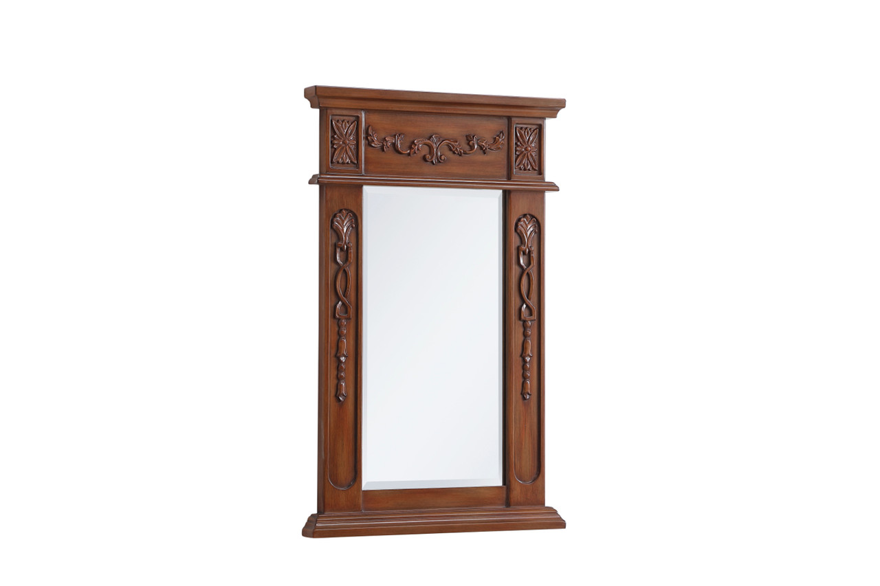 Elegant Decor VM11828TK Wood frame mirror 18 inch x 28 inch in Teak