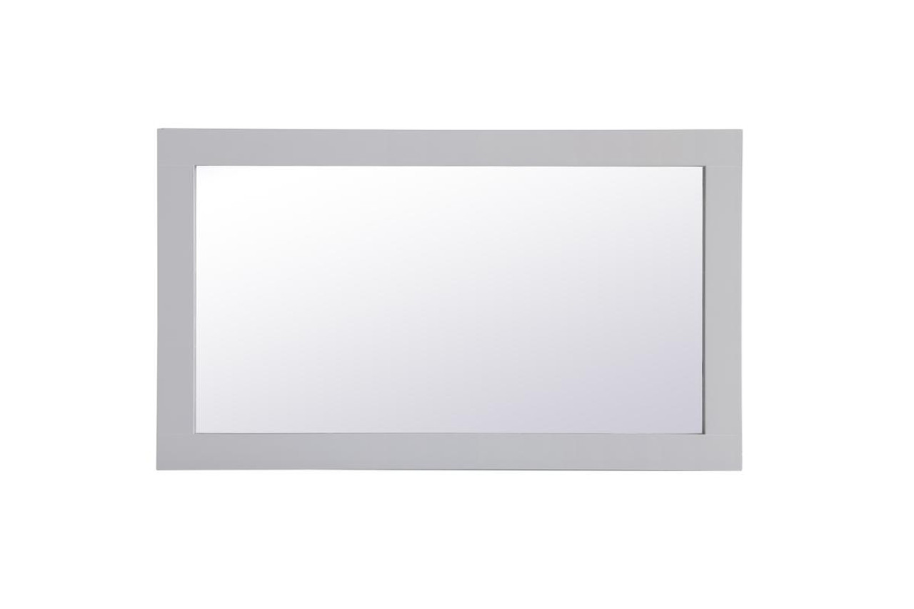 Elegant Decor VM21832GR Aqua rectangle vanity mirror 18 inch in Grey