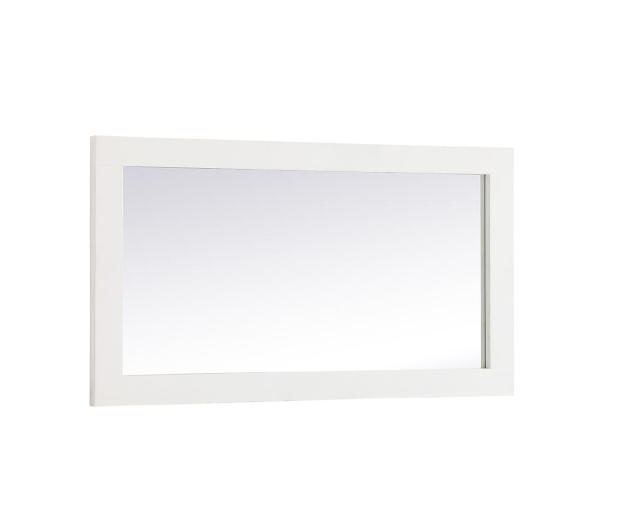 Elegant Decor VM21832WH Aqua rectangle vanity mirror 18 inch in White