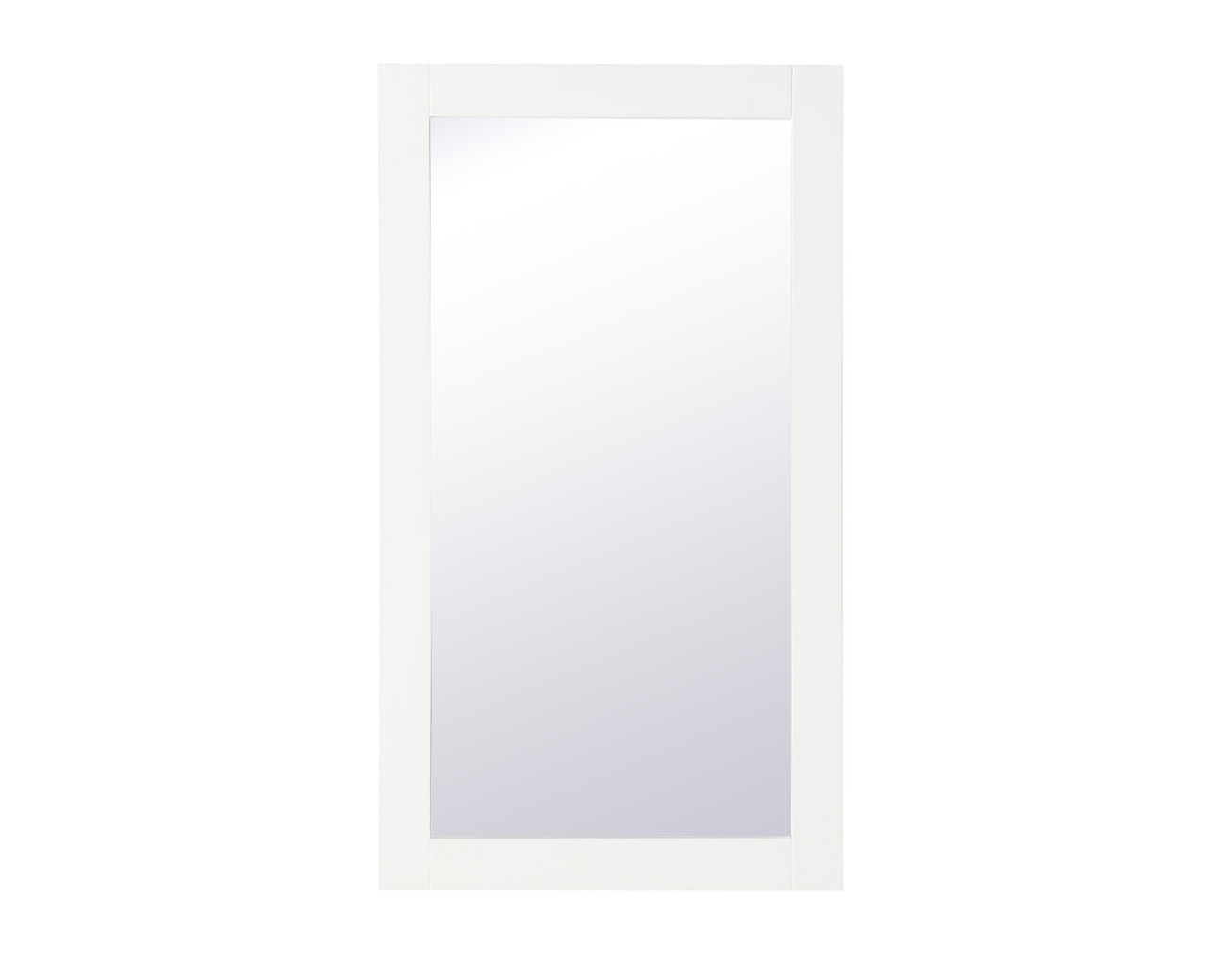 Elegant Decor VM21832WH Aqua rectangle vanity mirror 18 inch in White