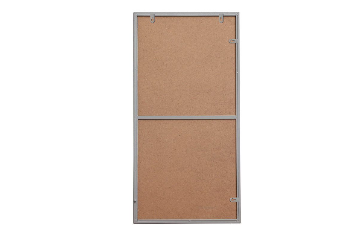 Elegant Decor MR41836GR Metal frame rectangle mirror 18 inch x 36 inch in Grey