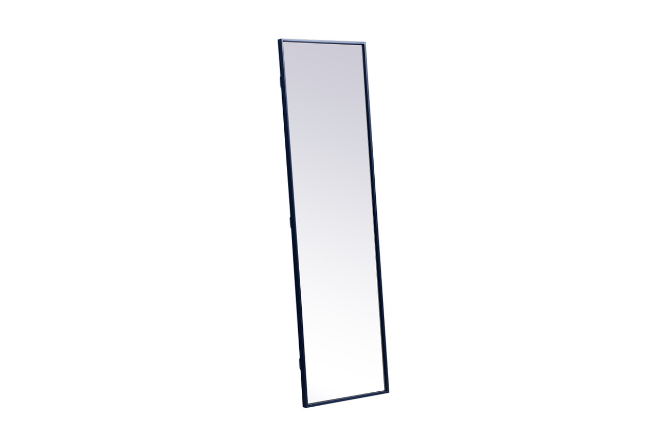 Elegant Decor MR4081BL Metal frame rectangle mirror 18x 60 inch in Blue