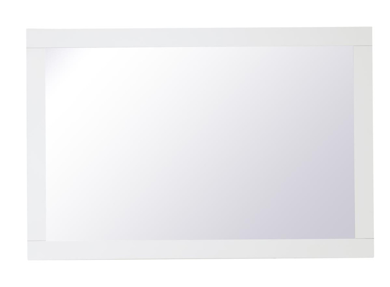 Elegant Decor VM22436WH Aqua rectangle vanity mirror 24 inch in White Elegant Decor VM22436WH Aqua rectangle vanity mirror 24 inch in White