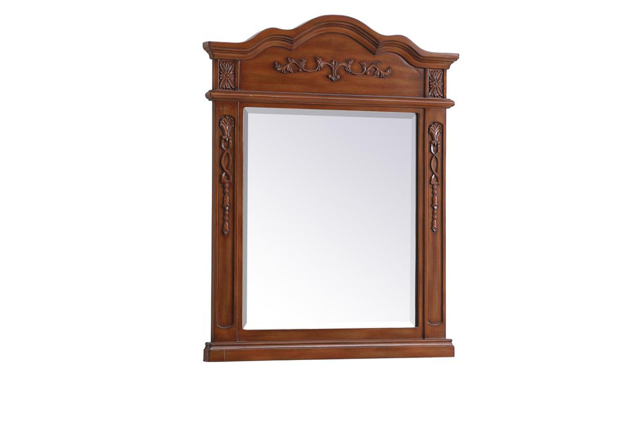 Elegant Decor VM32836BR Wood frame mirror 28 inch x 36 inch BR