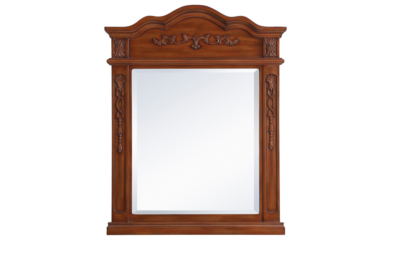 Elegant Decor VM32836BR Wood frame mirror 28 inch x 36 inch BR