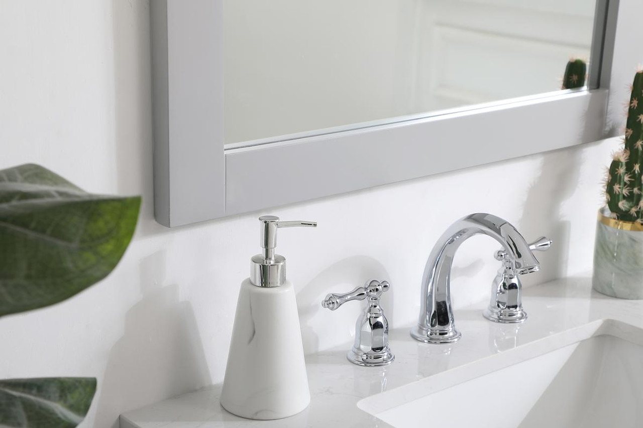 Elegant Decor VM22736GR Aqua rectangle vanity mirror 27 inch in Grey Elegant Decor VM22736GR Aqua rectangle vanity mirror 27 inch in Grey