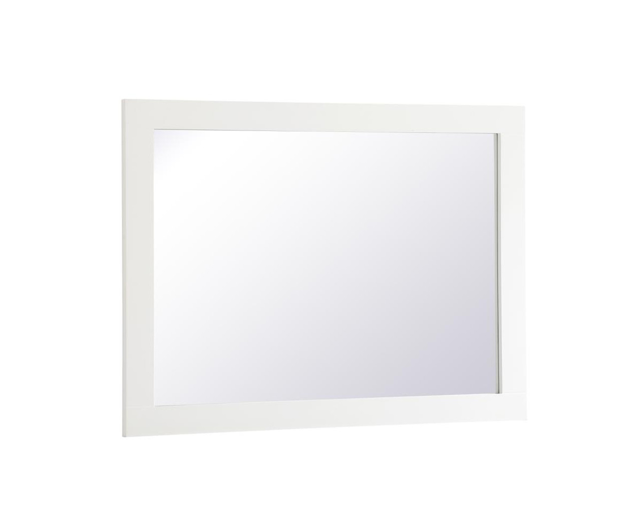 Elegant Decor VM22736WH Aqua rectangle vanity mirror 27 inch in White Elegant Decor VM22736WH Aqua rectangle vanity mirror 27 inch in White