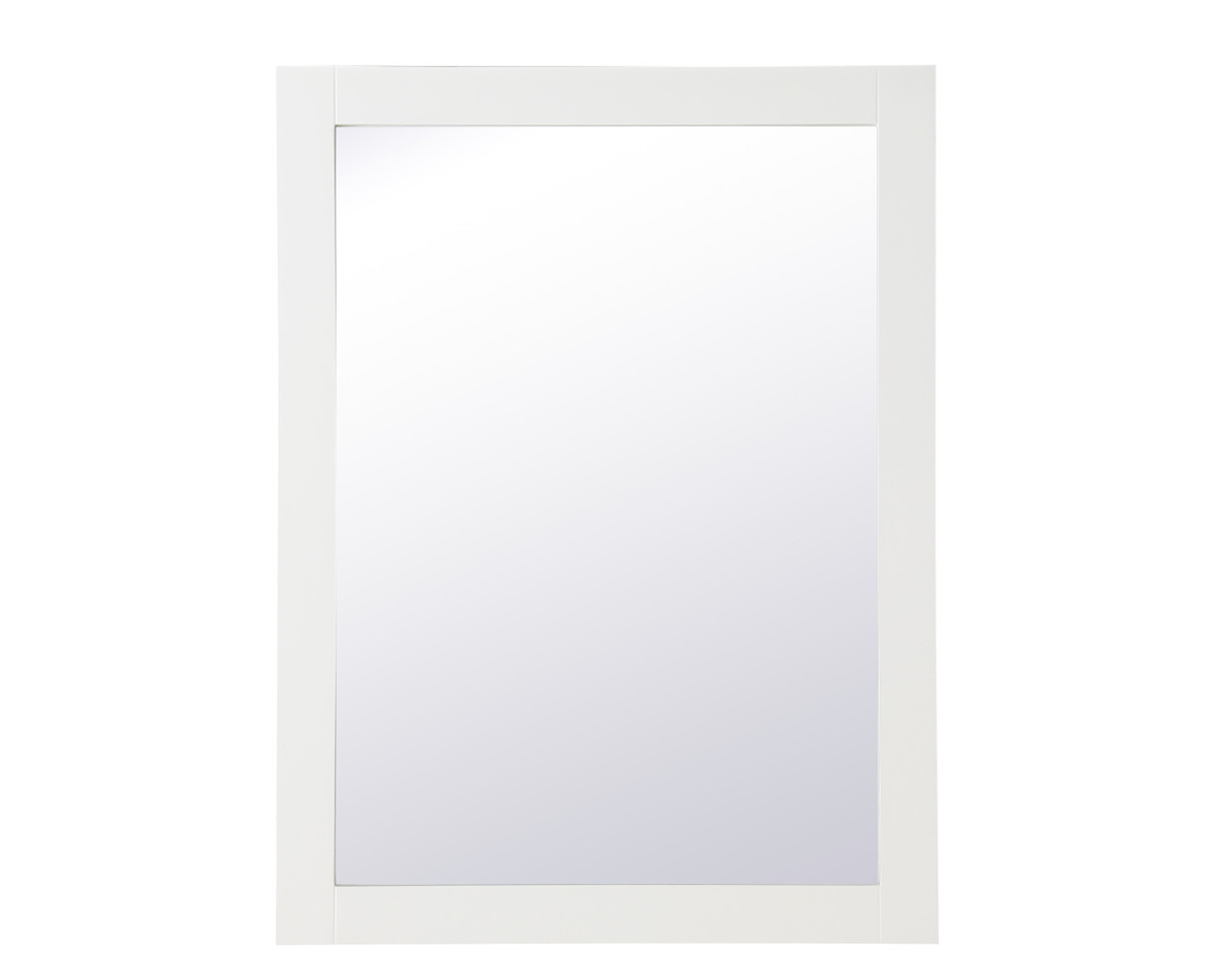 Elegant Decor VM22736WH Aqua rectangle vanity mirror 27 inch in White Elegant Decor VM22736WH Aqua rectangle vanity mirror 27 inch in White