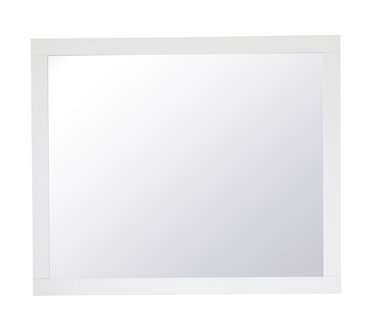 Elegant Decor VM23036WH Aqua rectangle vanity mirror 30 inch in White