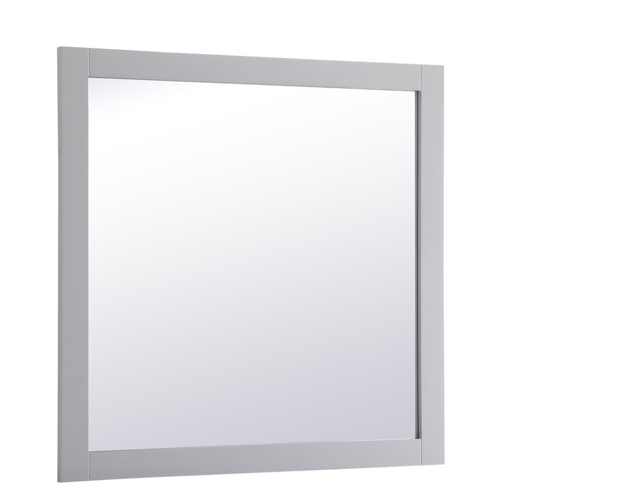Elegant Decor VM23636GR Aqua square vanity mirror 36 inch in Grey