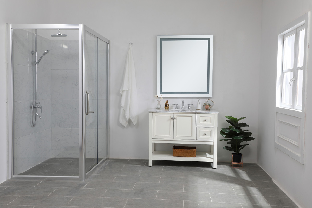 Elegant Decor MRE73640 Hardwired LED Mirror W36 x H40 Dimmable 5000K