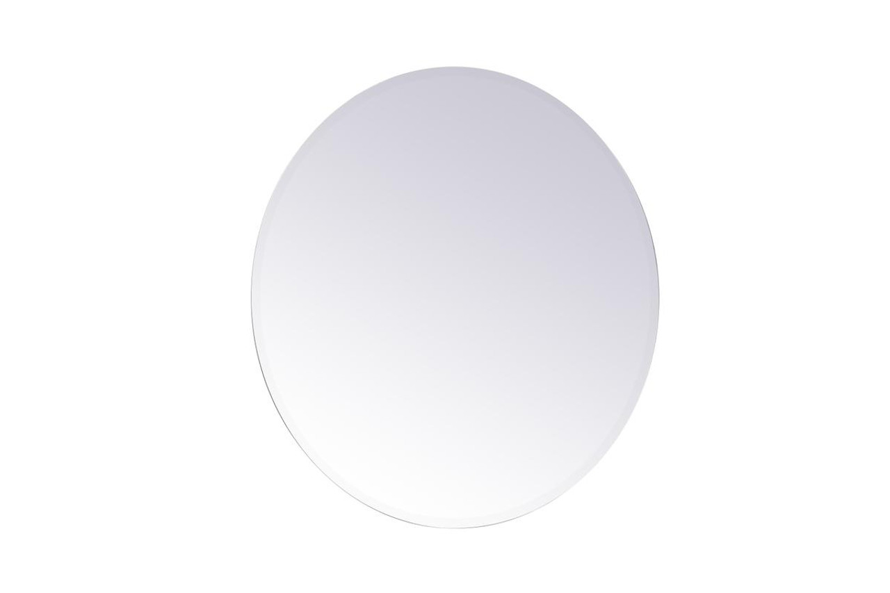 Elegant Decor MR401936 Gracin Round Mirror 36 inch in Clear Elegant Decor MR401936 Gracin Round Mirror 36 inch in Clear