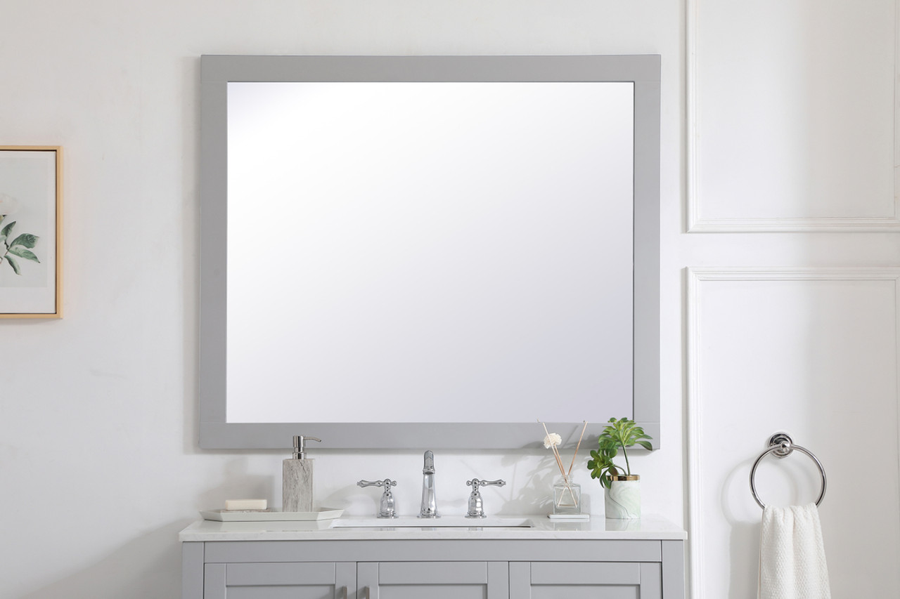 Elegant Decor VM24236GR Aqua rectangle vanity mirror 42 inch in Grey Elegant Decor VM24236GR Aqua rectangle vanity mirror 42 inch in Grey