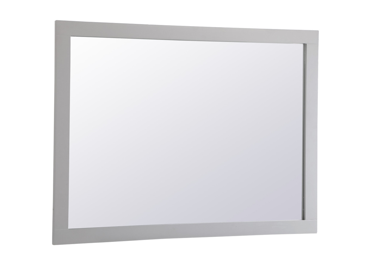 ELEGANT DECOR VM24836GR Aqua rectangle vanity mirror 48 inch in Grey