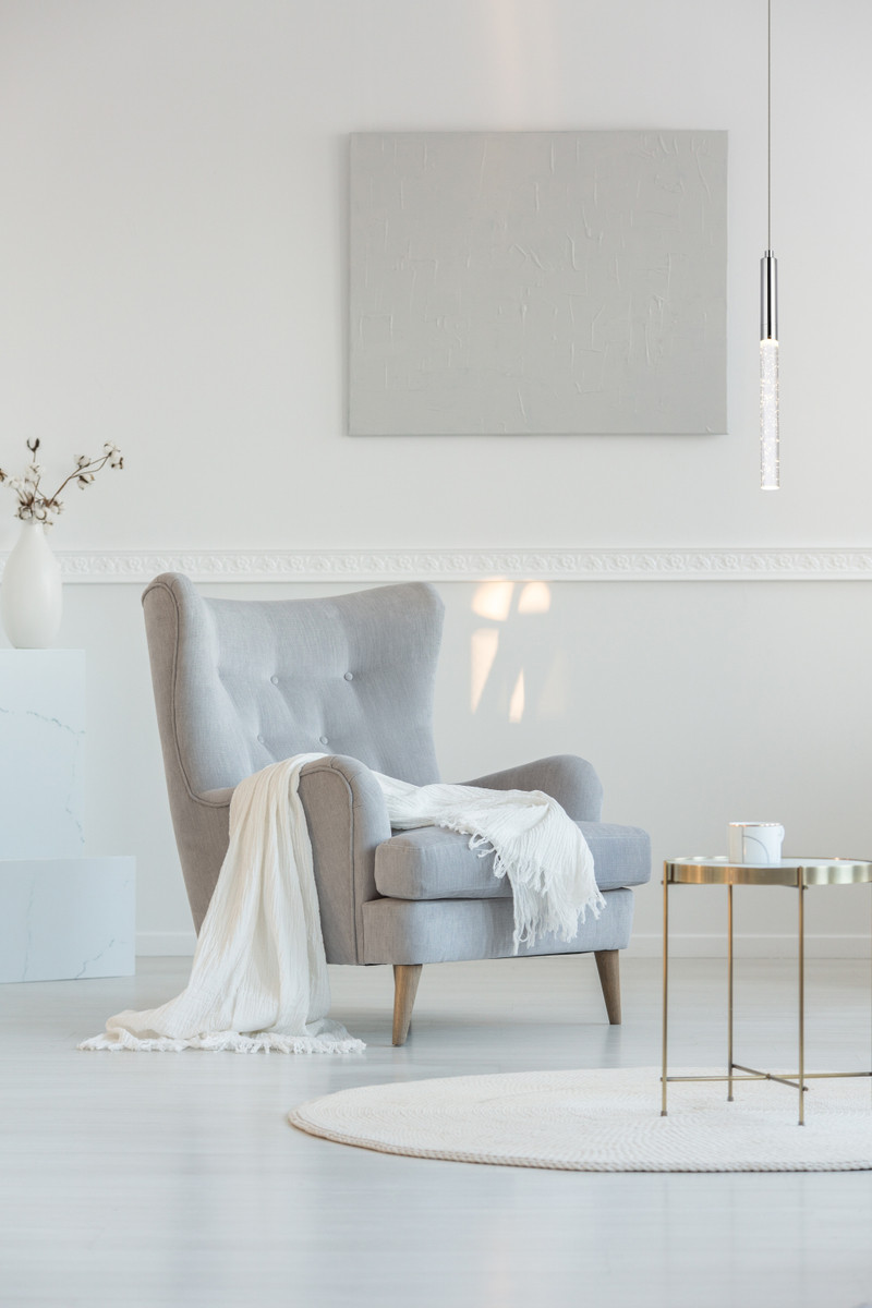 Elegant Lighting 5203D5C Ruelle 1 light Chrome Pendant