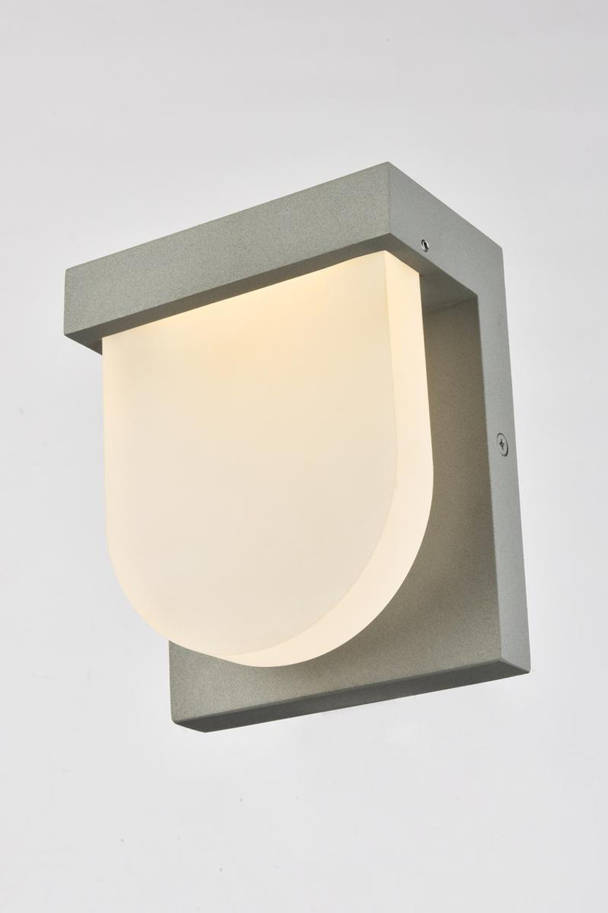 Living District LDOD4009S Raine Integrated LED wall sconce in silver