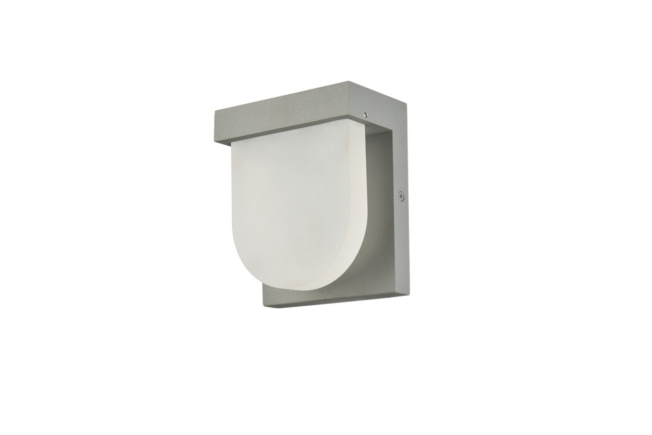 Living District LDOD4009S Raine Integrated LED wall sconce in silver