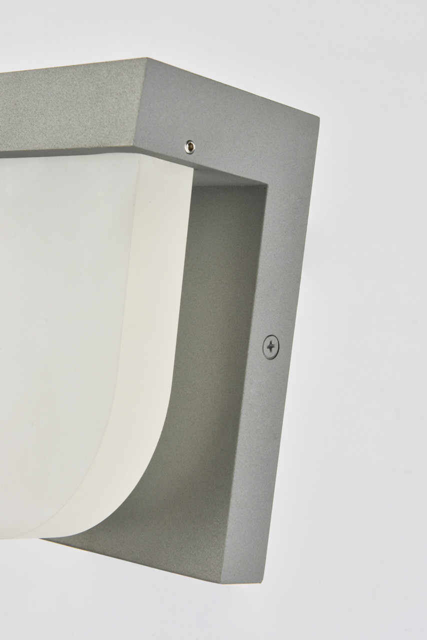 Living District LDOD4009S Raine Integrated LED wall sconce in silver