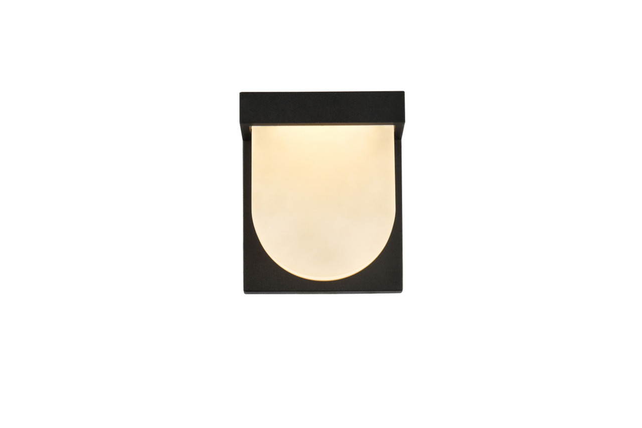 Living District LDOD4009BK Raine Integrated LED wall sconce in black