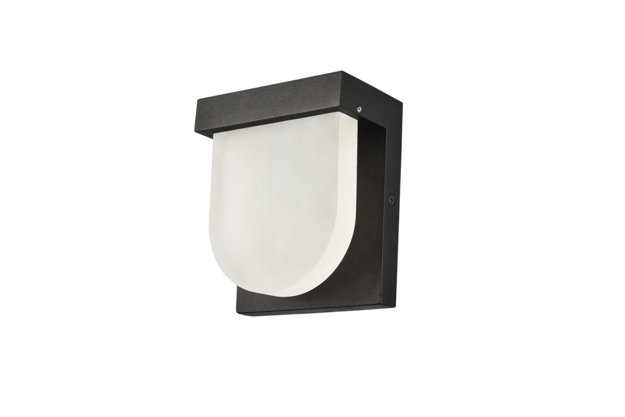 Living District LDOD4009BK Raine Integrated LED wall sconce in black