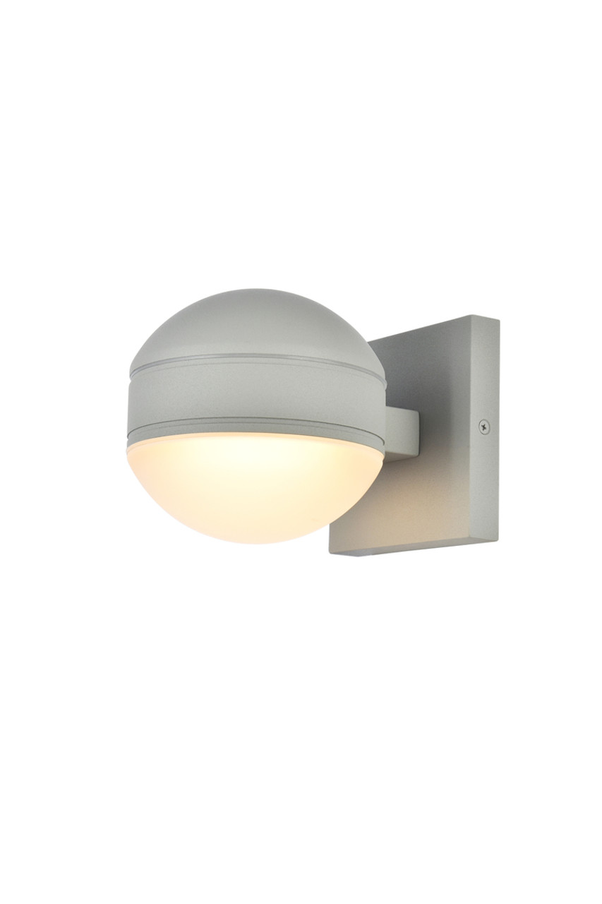 Living District LDOD4011S Raine Integrated LED wall sconce in silver