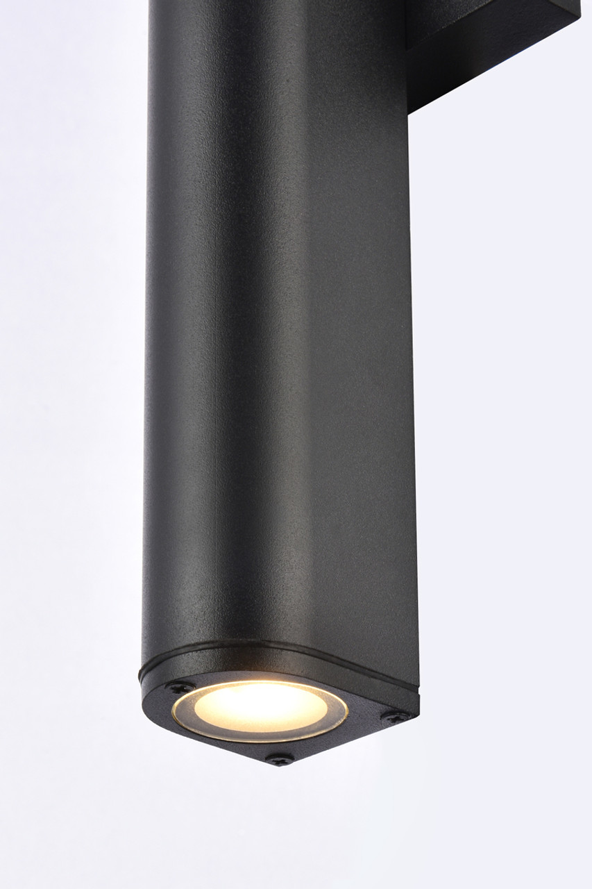 Living District LDOD4008BK Raine Integrated LED wall sconce in black