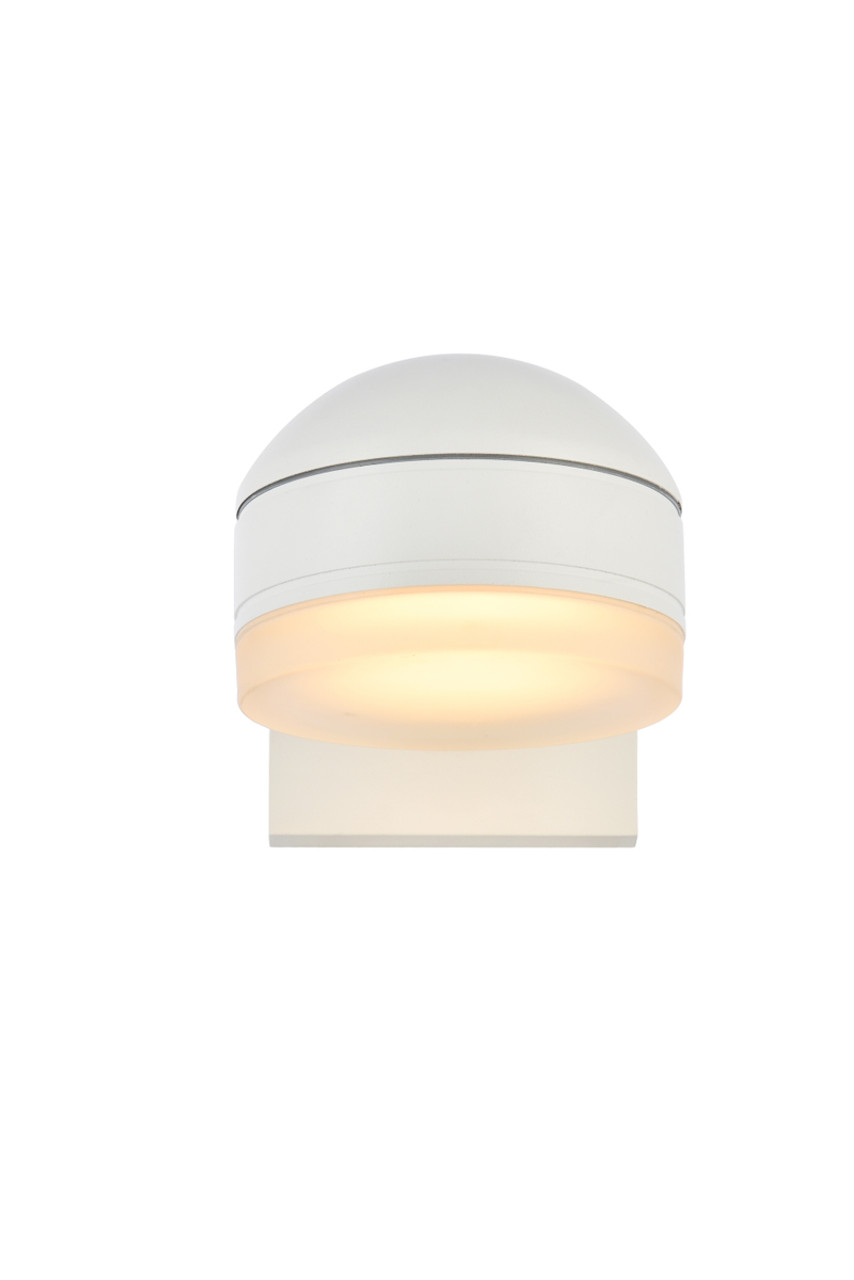 Living District LDOD4015WH Raine Integrated LED wall sconce in white