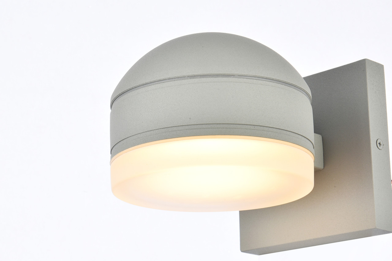 Living District LDOD4015S Raine Integrated LED wall sconce in silver