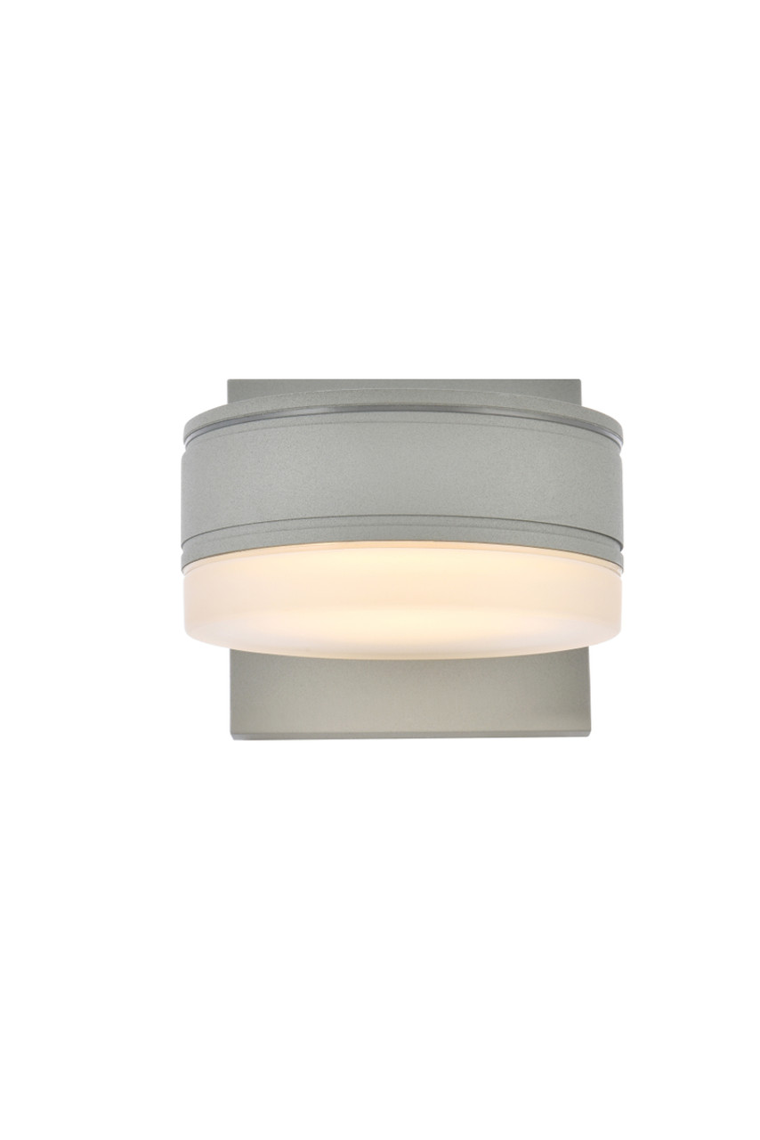 Living District LDOD4013S Raine Integrated LED wall sconce in silver