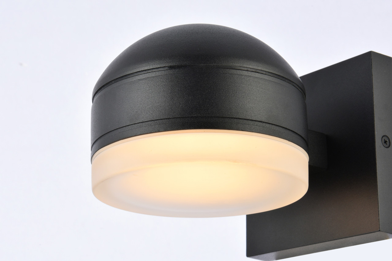 Living District LDOD4015BK Raine Integrated LED wall sconce in black