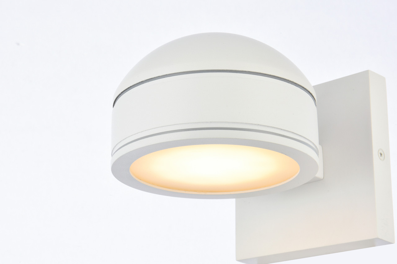 Living District LDOD4016WH Raine Integrated LED wall sconce in white