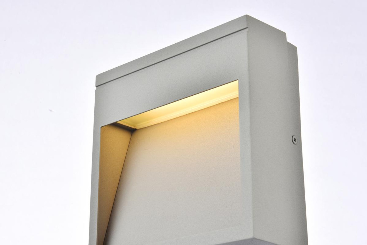 LIVING DISTRICT LDOD4019S Raine Integrated LED wall sconce  in silver