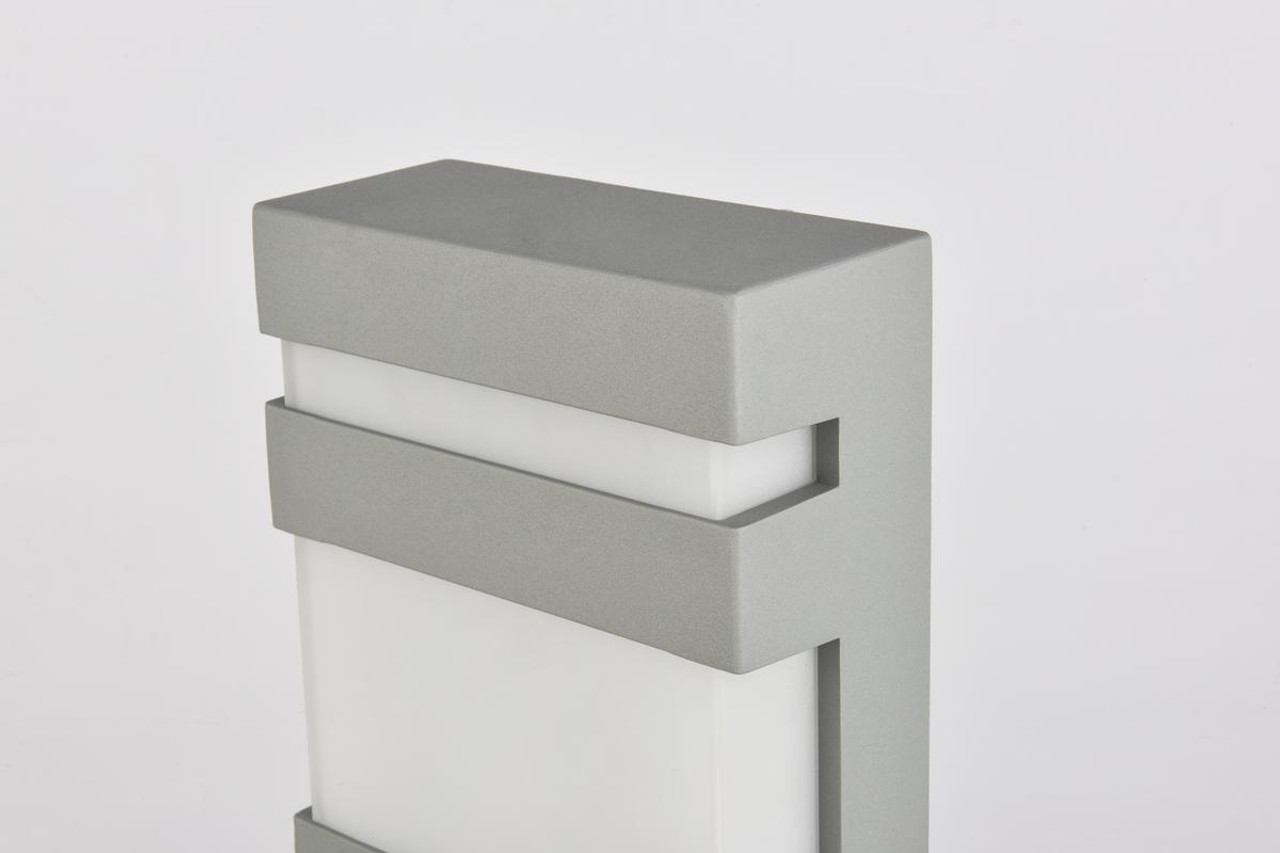 Living District LDOD4010S Raine Integrated LED wall sconce in silver