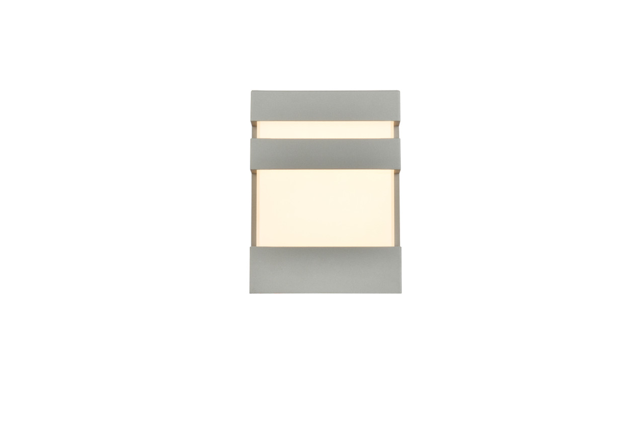 Living District LDOD4010S Raine Integrated LED wall sconce in silver