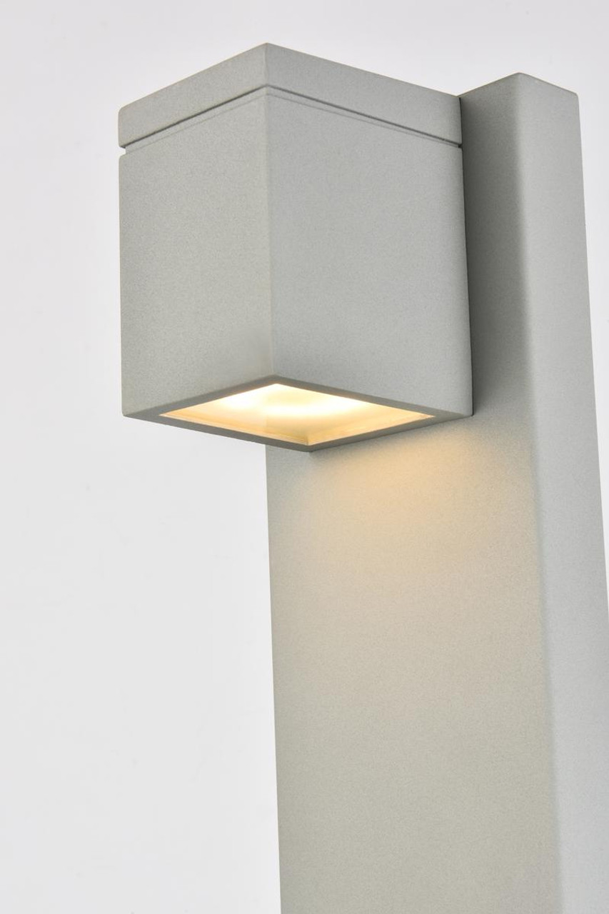 Living District LDOD4007S Raine Integrated LED wall sconce in silver