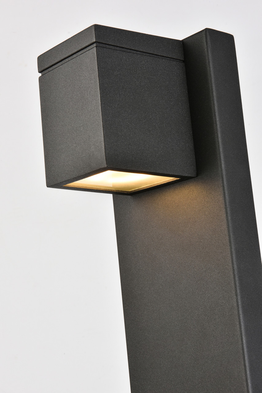 Living District LDOD4007BK Raine Integrated LED wall sconce in black