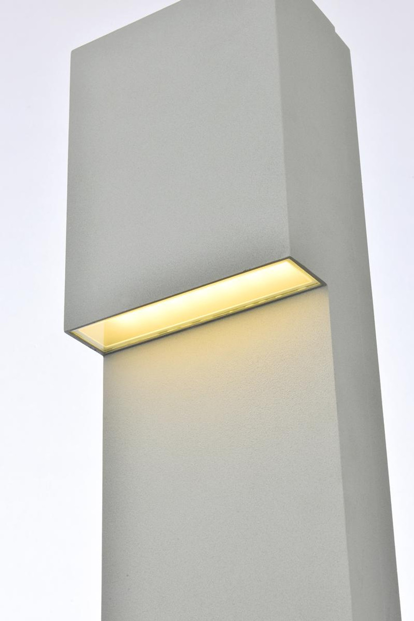 Living District LDOD4001S Raine Integrated LED wall sconce in silver
