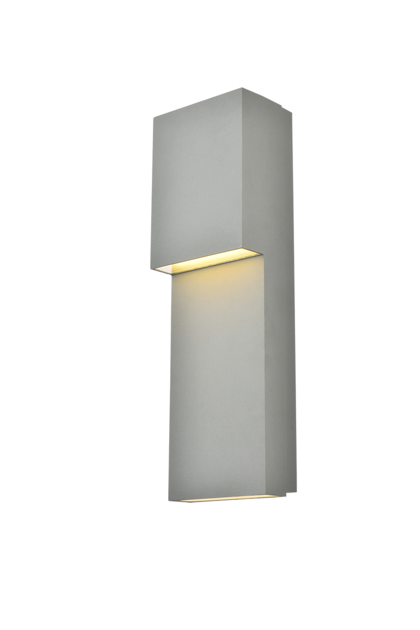 Living District LDOD4001S Raine Integrated LED wall sconce in silver