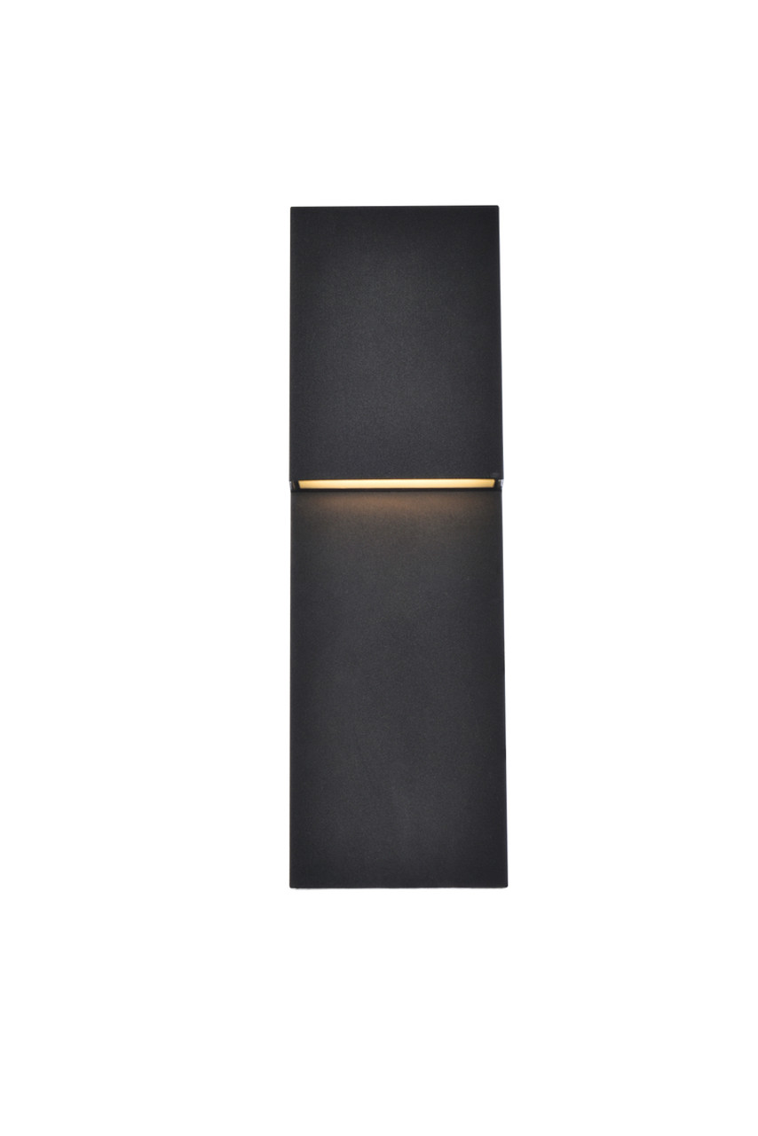 Living District LDOD4001BK Raine Integrated LED wall sconce in black