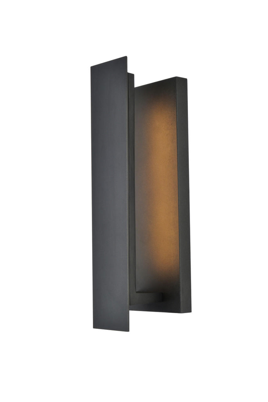 Living District LDOD4005BK Raine Integrated LED wall sconce in black