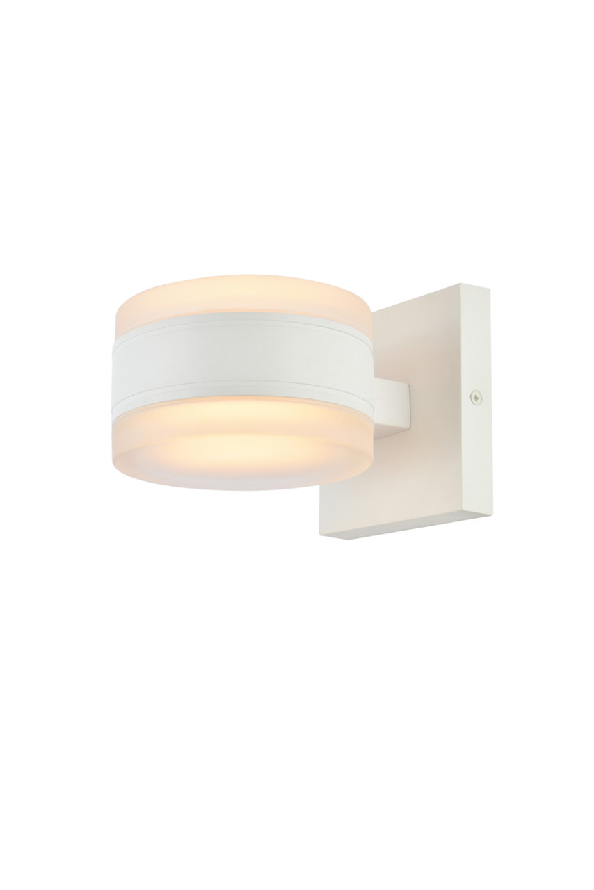 Living District LDOD4012WH Raine Integrated LED wall sconce in white