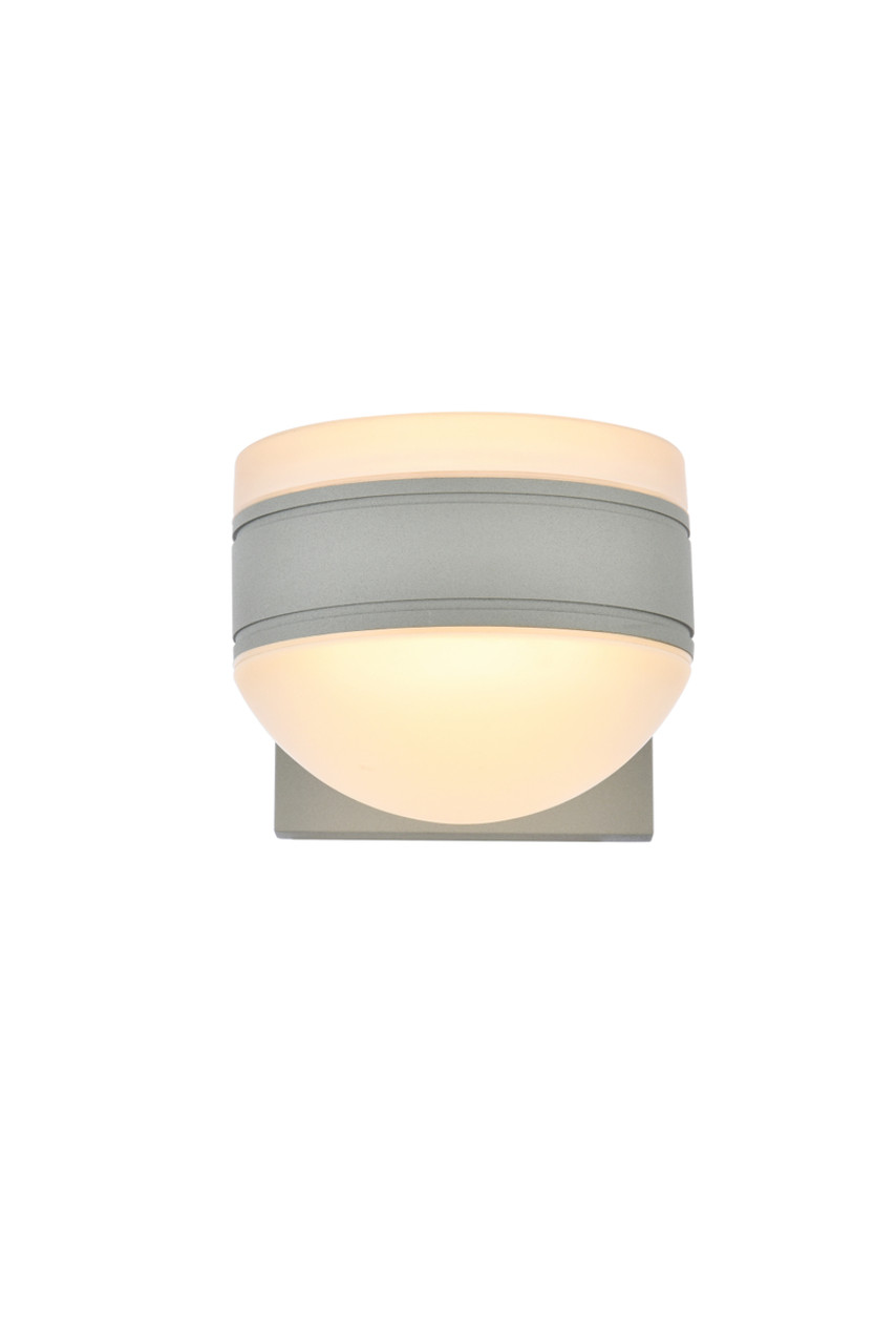 Living District LDOD4017S Raine Integrated LED wall sconce in silver