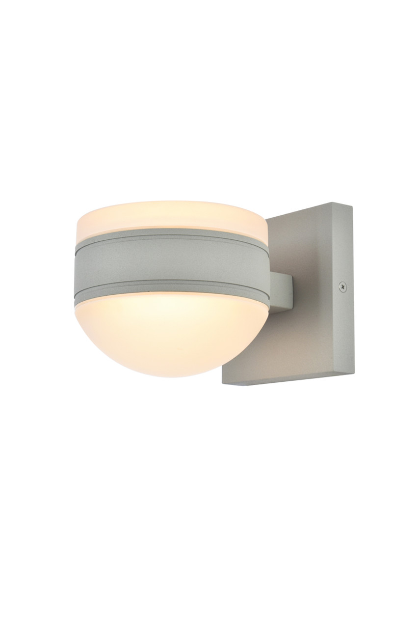 Living District LDOD4017S Raine Integrated LED wall sconce in silver