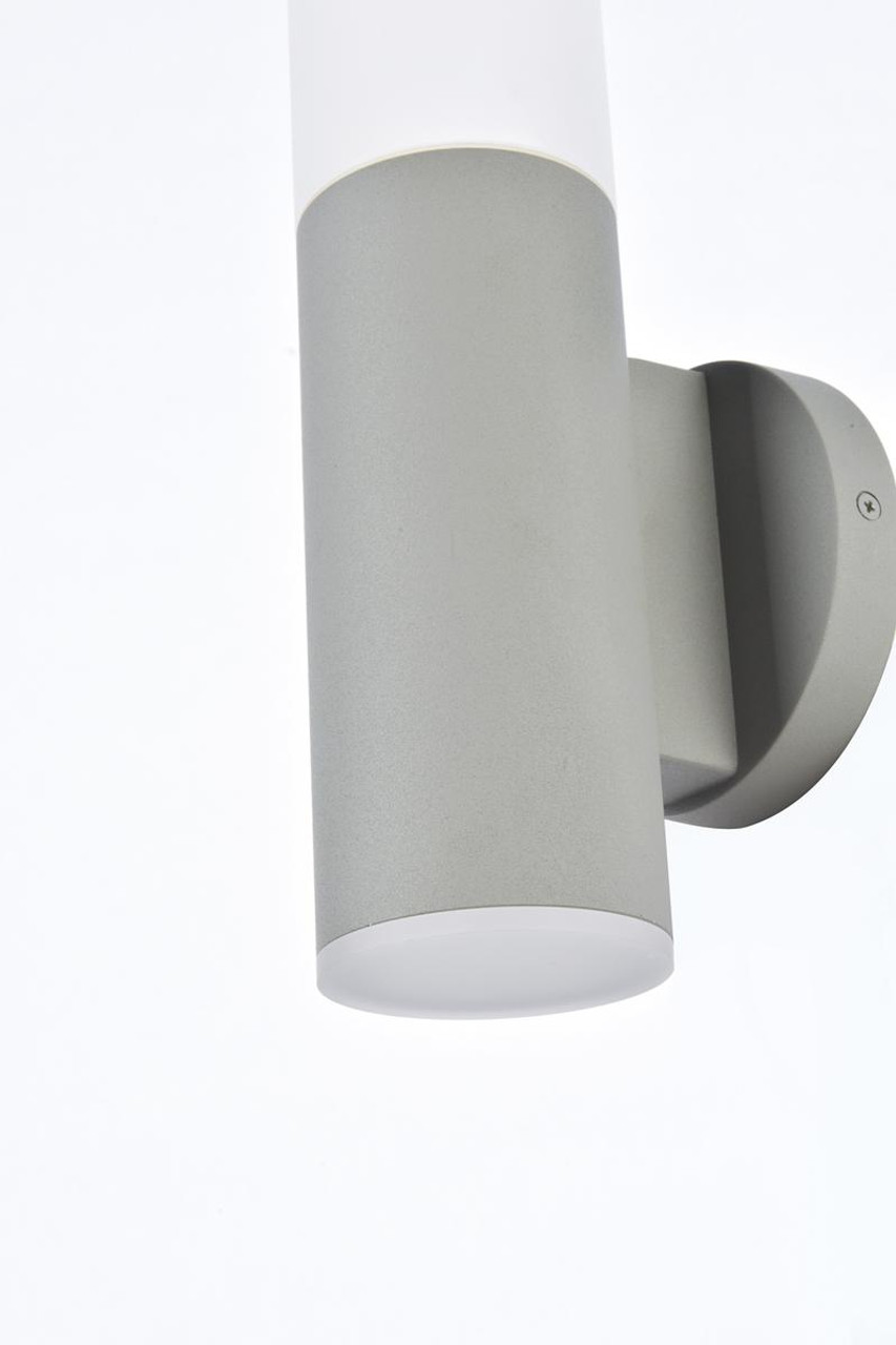 LIVING DISTRICT LDOD4020S Raine Integrated LED wall sconce  in silver