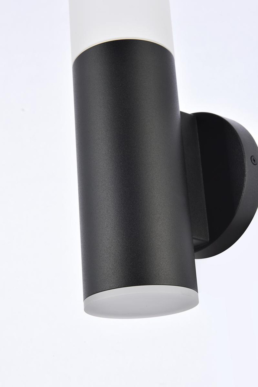 LIVING DISTRICT LDOD4020BK Raine Integrated LED wall sconce  in black