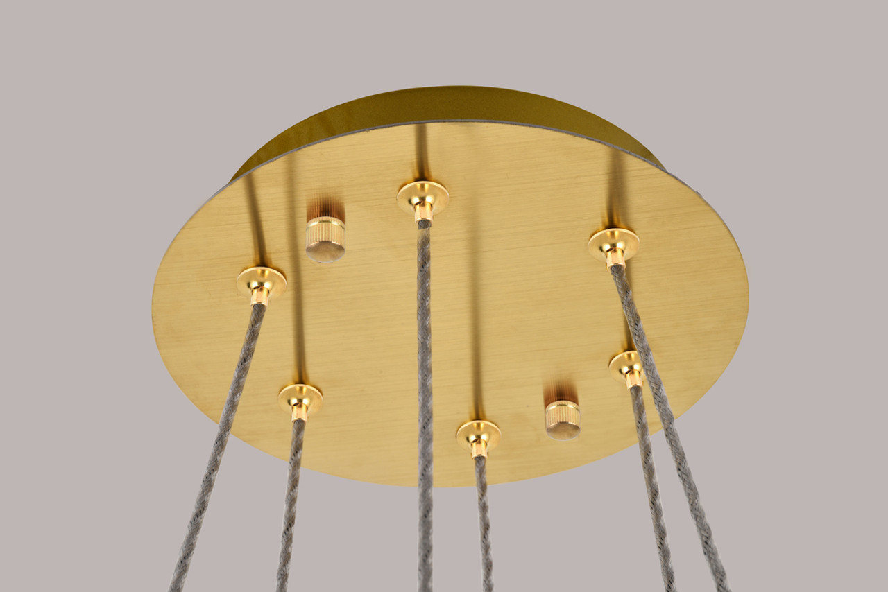 Elegant Lighting 3503G18G Monroe Integrated LED chip light gold Pendant Clear Royal Cut Crystal