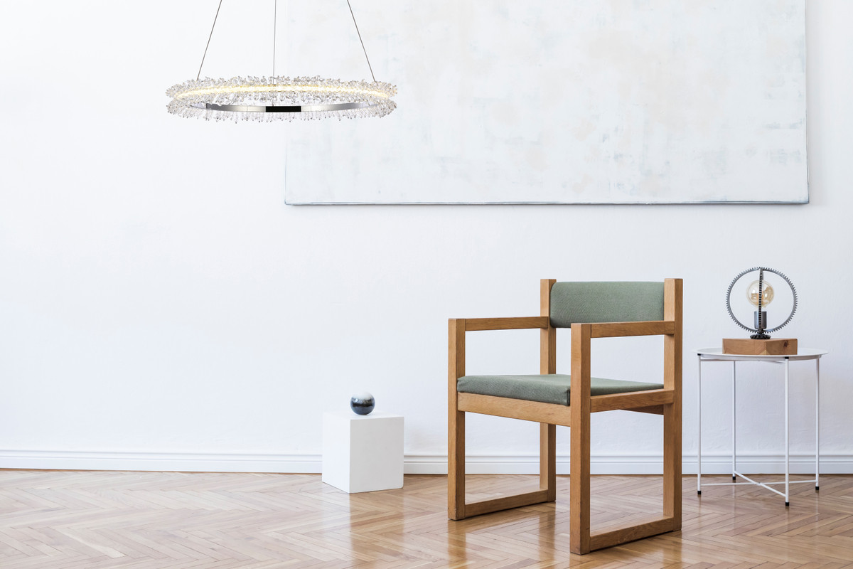 Elegant Lighting 3506D26C Laurel LED 26 inch Chrome pendant