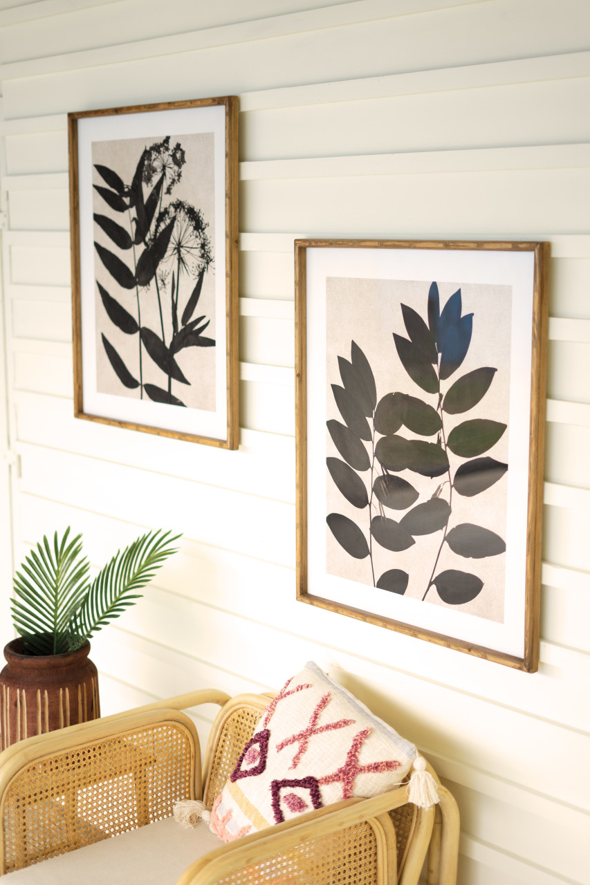 Kalalou Framed Leaf Prints - Thumbnail 4