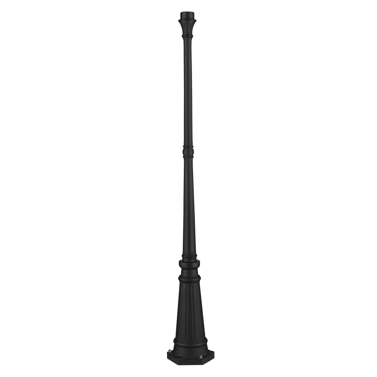 LIVEX LIGHTING 7709-14 Textured Black Lamp Post