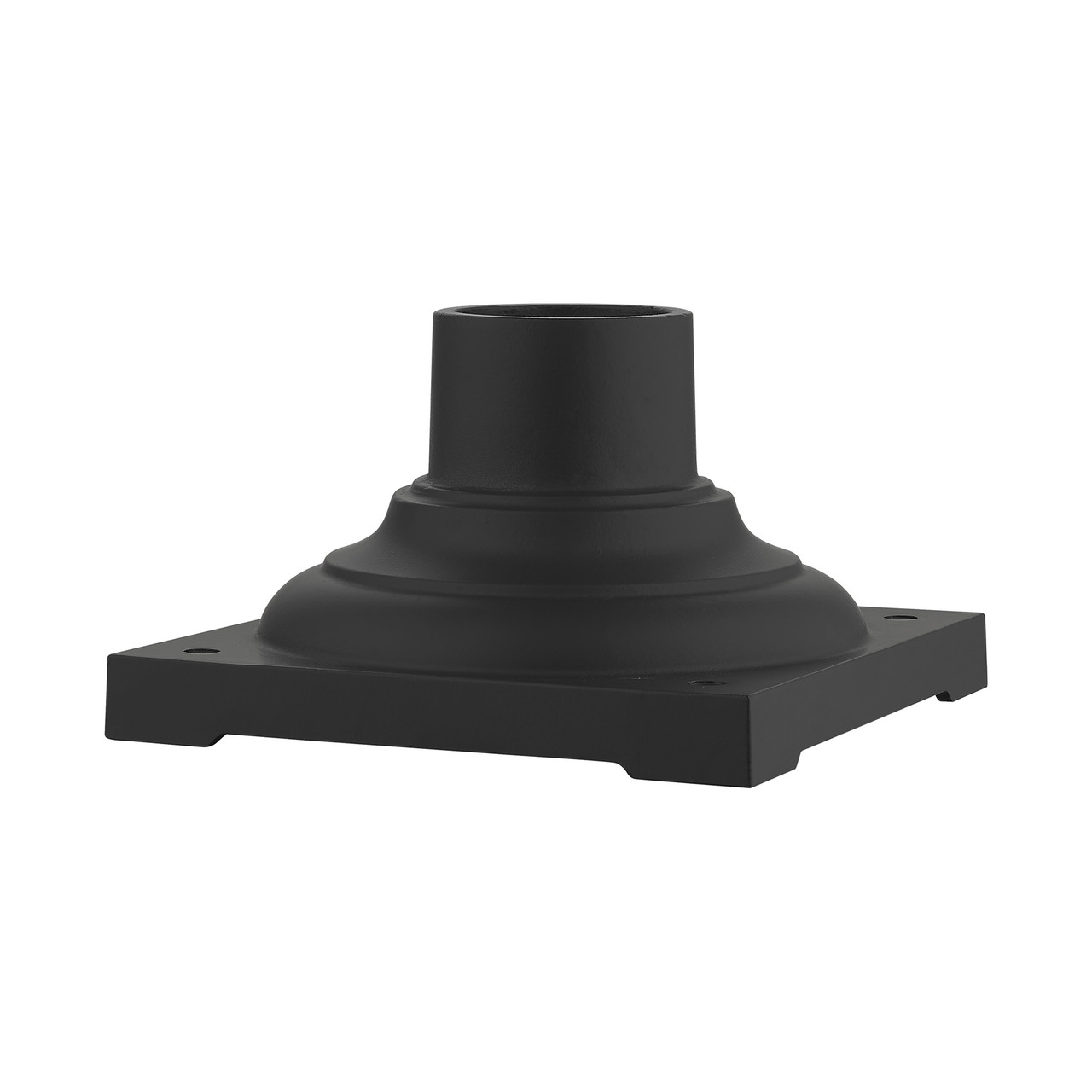 LIVEX LIGHTING 7715-14 Textured Black Pier Mount Adapter